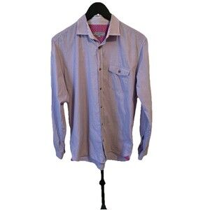 Ted Baker London Mens Size 4 Button Up Shirt Long Sleeves